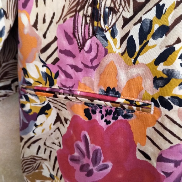 Laura Ashley Light Silk Blend Jacket NWOT L/XL - Picture 6 of 8